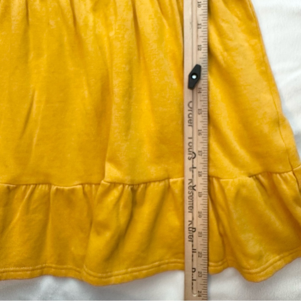 Boutique Lilipurri Babydoll Long Sleeve Dress 7-8 Girls Yellow Flower Collar - Picture 4 of 8